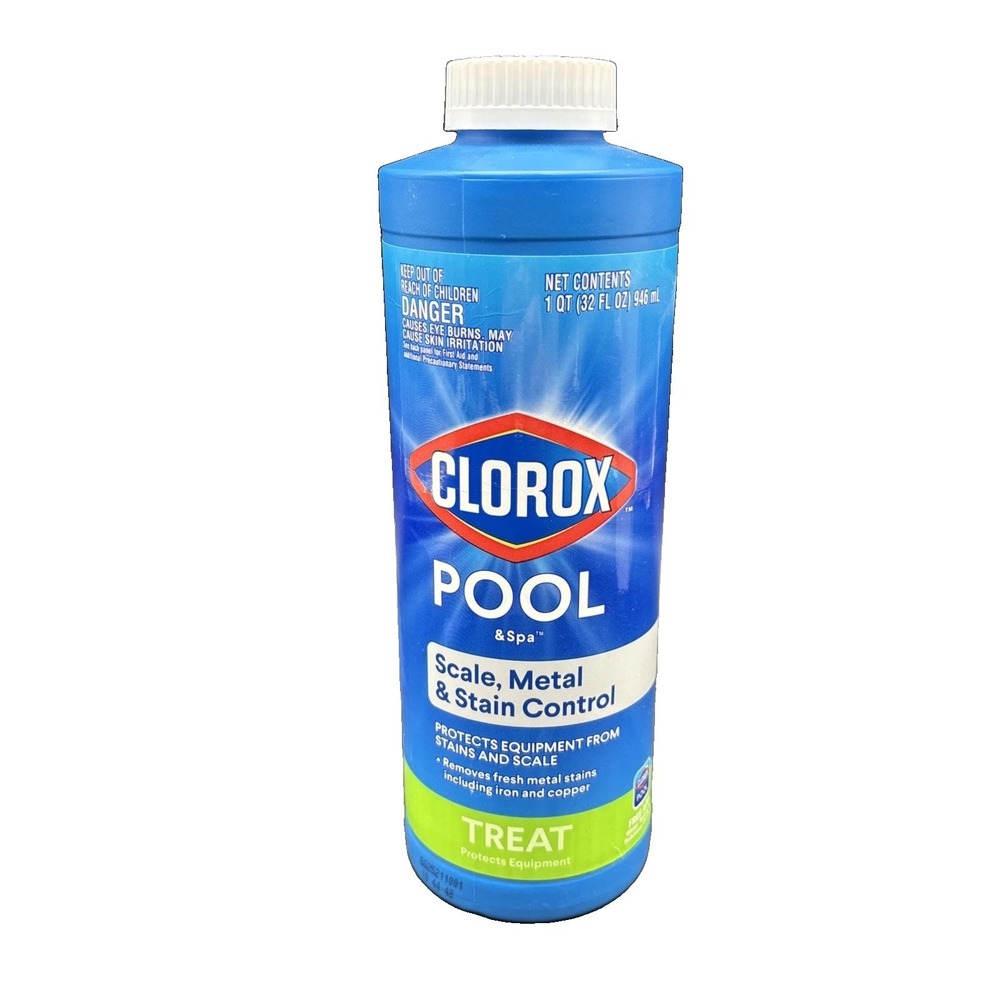 Clorox Pool & Spa Scale Metal & Stain Control 32 oz Liquid New